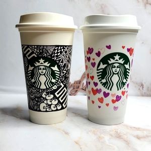 2 Starbucks reusable never used cups